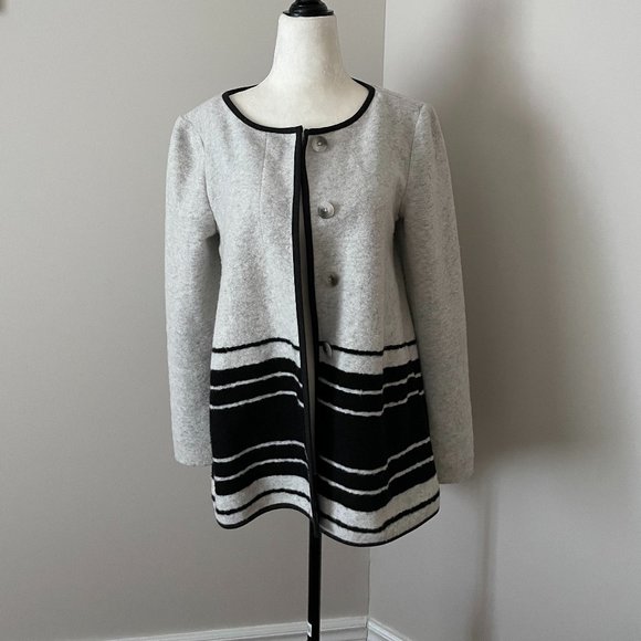 Anthropologie Elevenses Ardsley Wool Coat Sz XS - Picture 2 of 5